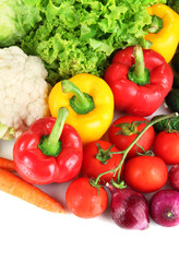 Fresh vegetables close up