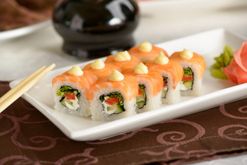 Philadelphia Roll with salmon