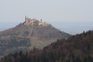 Fototapeta na wymiar Blick auf Burg Hohenzollern