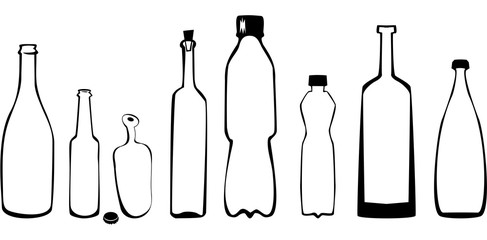 Set of bottles