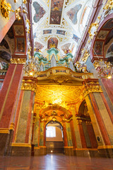 Fototapeta na wymiar Interiors of Jasna Gora monastery in Czestochowa city, Poland