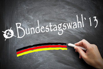 Fototapeta na wymiar Wyborach do Bundestagu 2013
