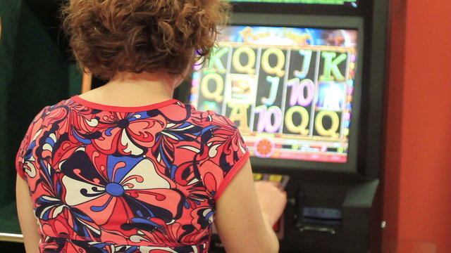 Playing poker-machines (video-poker)
