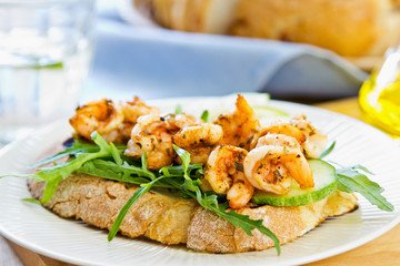 Grilled Prawn sandwich