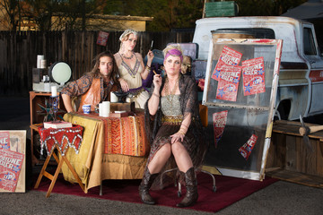 Gypsy Travellers Outside