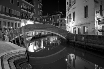 Fototapeta premium The Light of Venice Long exposure By Night.
