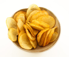Potatoes chips. Side dishes.