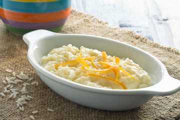 Rice porridge breakfast