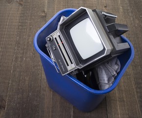Tossing out an old tv