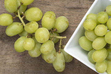 Macro image of fresh grapes