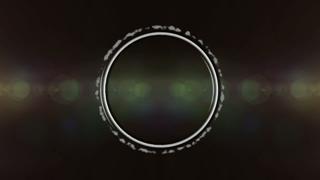 Circle white logo spot