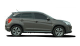 SUV on a white background