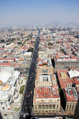 Fototapeta na wymiar Aerial view of Mexico City