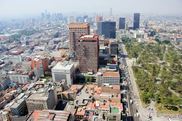 Foto op Canvas Aerial view of Mexico City © Morenovel