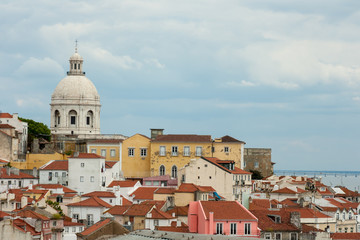 View on Alafama district in Lisbon, Portugal