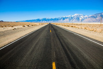 Empty Road with Mountains