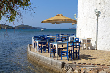 Traditional Greek tavern at Skiathos island