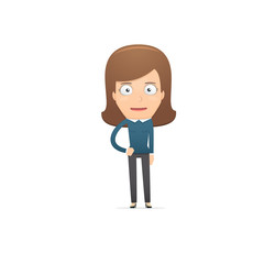 Girl manager, suitable for use in dialogs with other characters.