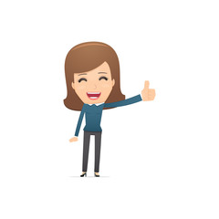 Girl manager, suitable for use in dialogues with other