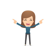 Girl manager, suitable for use in dialogues with other