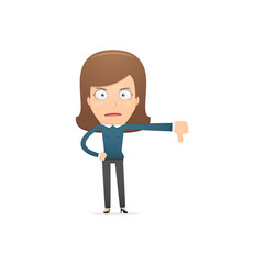 Girl manager, suitable for use in dialogues with other