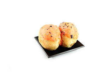 Orange cream donuts.