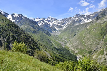 Fototapeta na wymiar Alpen Frankreich Wandern