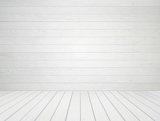 white wood wall and wood floor background