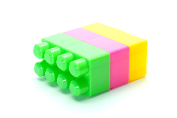 meccano toy isolated on white background