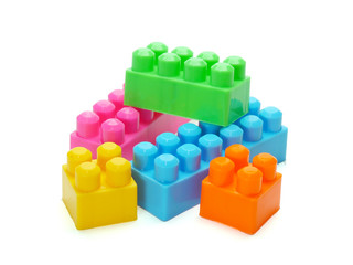 meccano toy isolated on white background