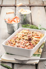 Pasta with seafood