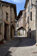 Village Castelnau of Montmiral in France