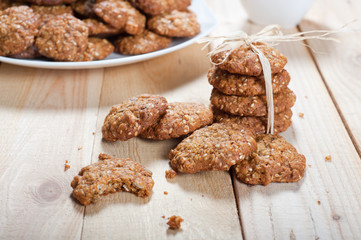 Diet and healthy muesli cookies