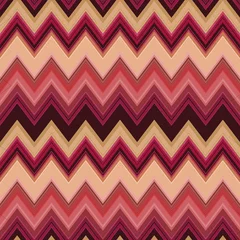 Papier Peint photo Lavable Zigzag motif zigzag rétro sans couture