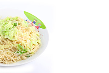 Thai Noodles in the dish.