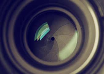 Camera lens background