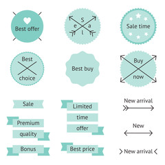 Mint sale labels
