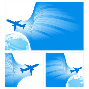 Airplane Flight Tickets Air Fly Cloud Sky Blue White Color Trave