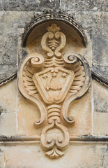 Historical palace. Presicce. Puglia. Italy.