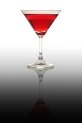 Red Water in a glass.