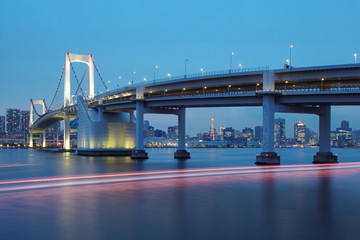 Obraz premium The Rainbow Bridge, Tokyo