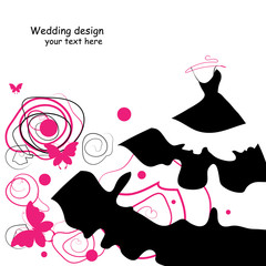 wedding dress vector