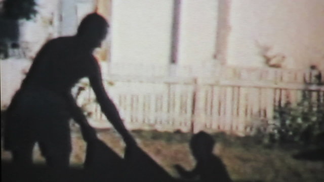 Grandfather Gives Grandson A Blanket Ride-1963 Vintage 8mm film