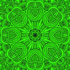 Ornamental round lace background_1