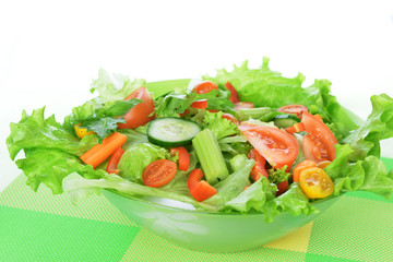 salad with vegetable