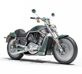 Obraz na płótnie Canvas Classic motorcycle isolated