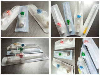 Catheter intravenous, collage