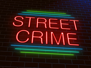 Obraz premium Street crime concept.