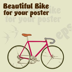 Beautiful bike for your poster