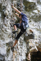Rock climbing